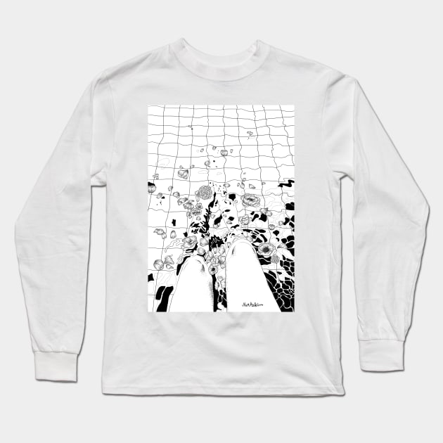 FLOATING FLOWERS Long Sleeve T-Shirt by naraekim